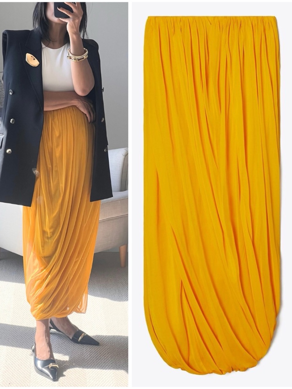 NWOT tory burch twisted jersey skirt 2